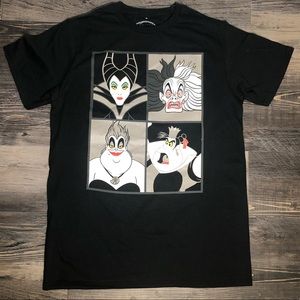 Disney Villains Graphic Tee Shirt - Black - Size Medium